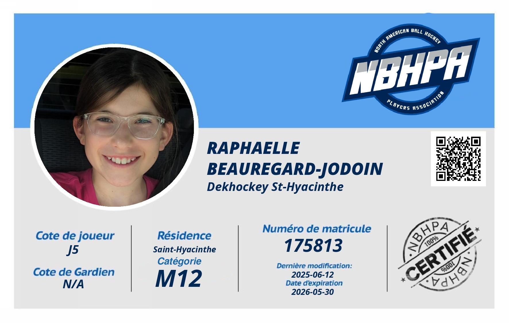 Raphaelle Beauregard-Jodoin