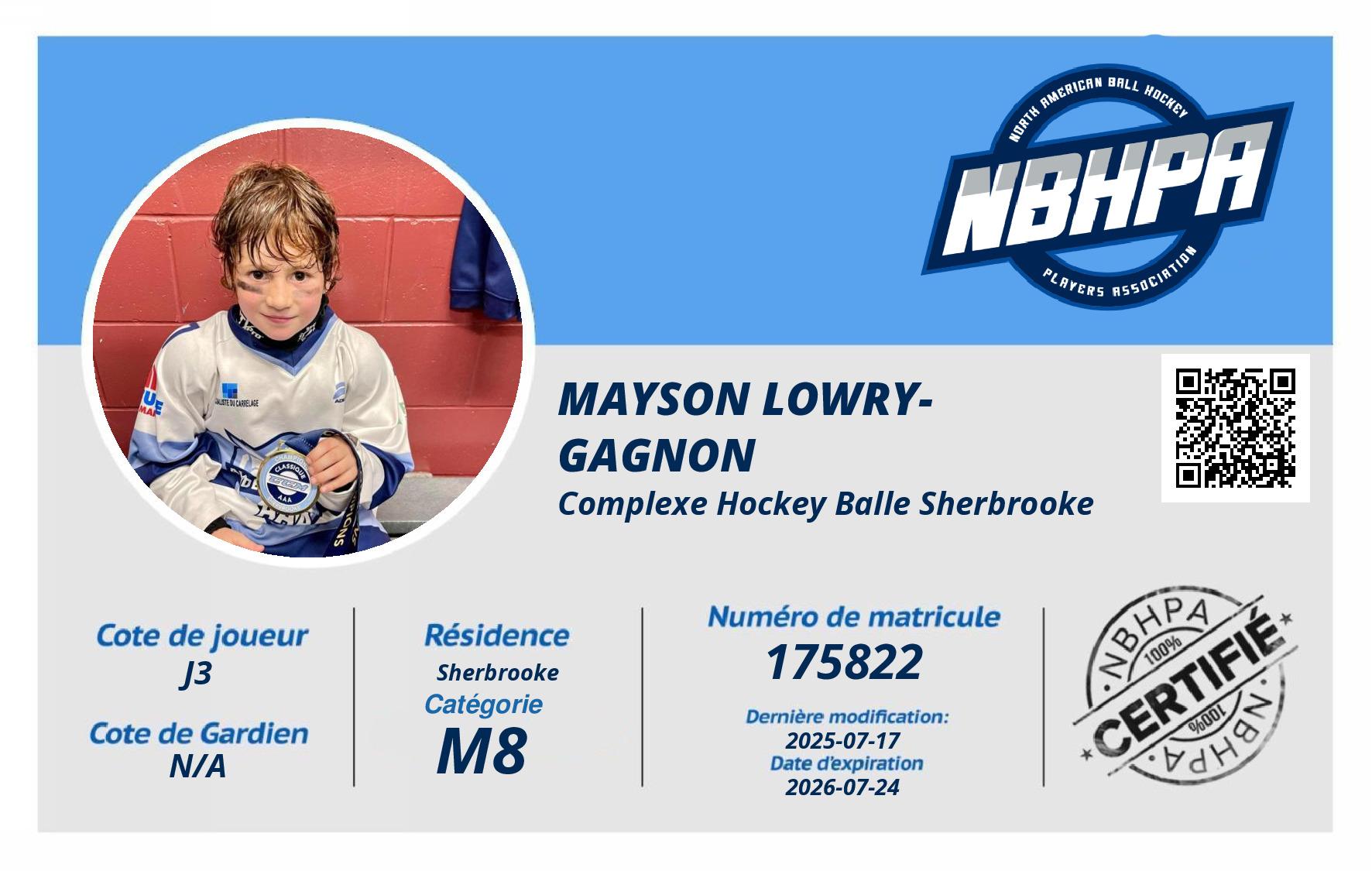 Mayson Lowry-Gagnon