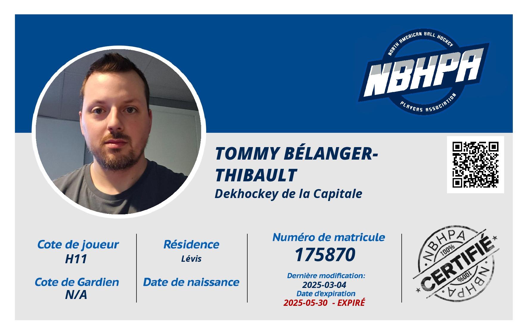 Tommy Bélanger-Thibault