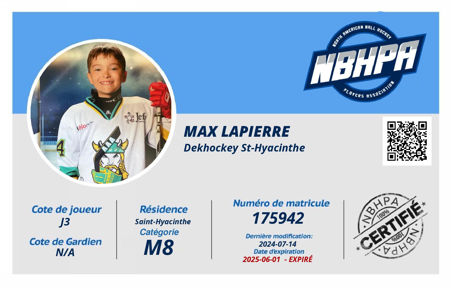 Max Lapierre