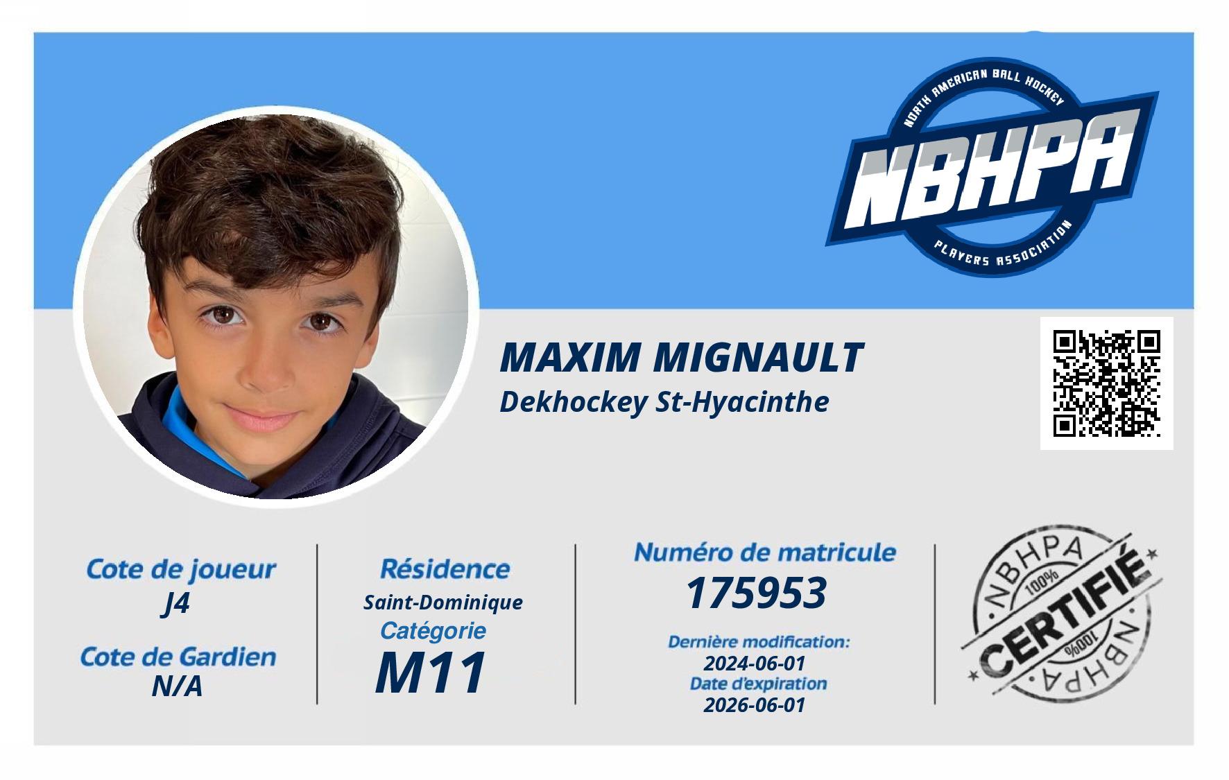 Maxim Mignault 