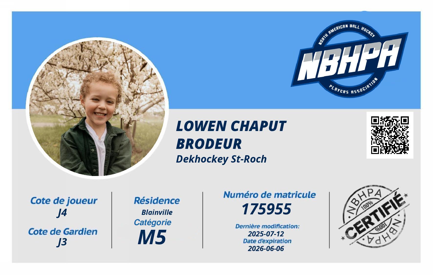 Lowen Chaput Brodeur