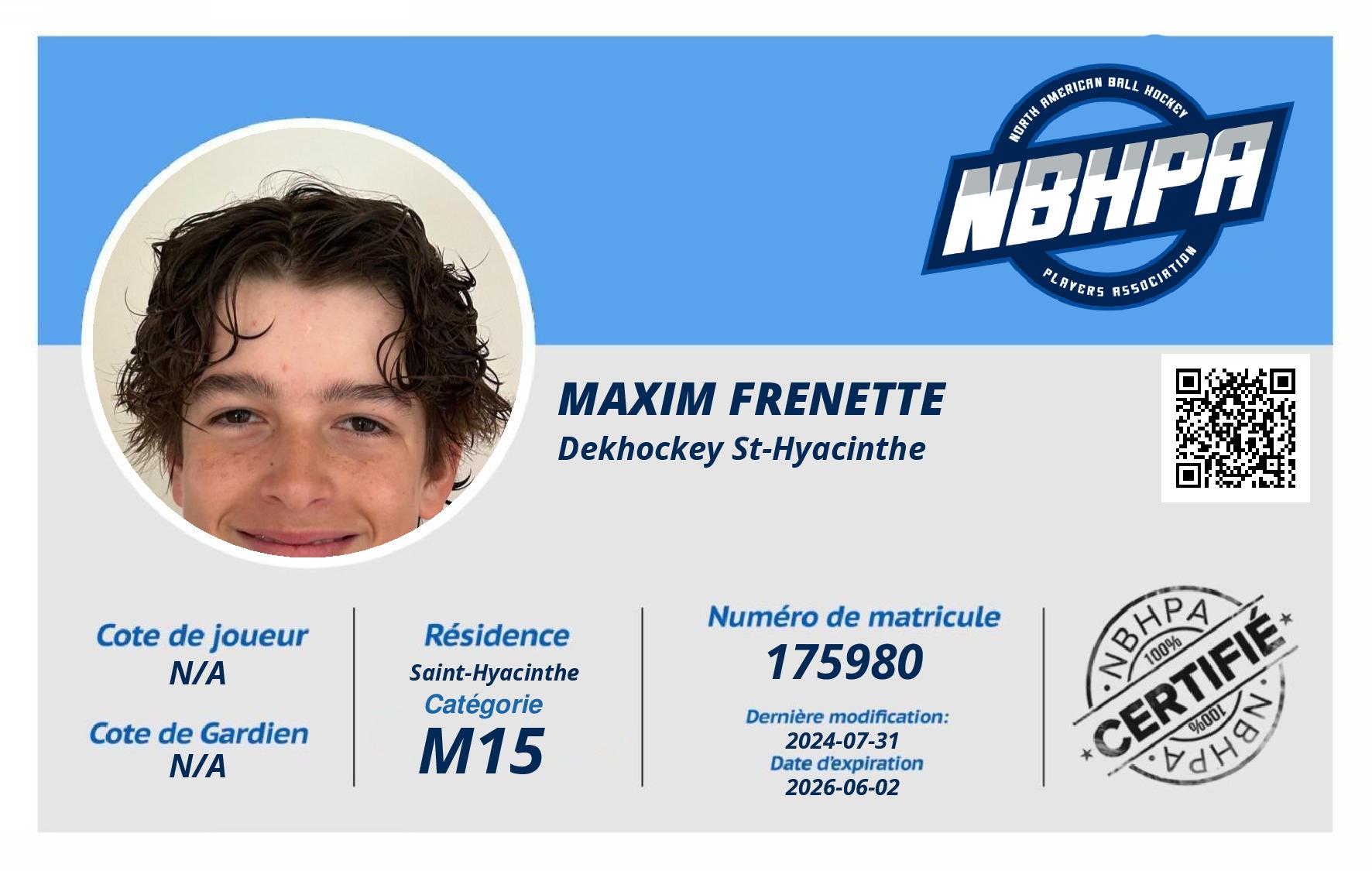 Maxim Frenette 