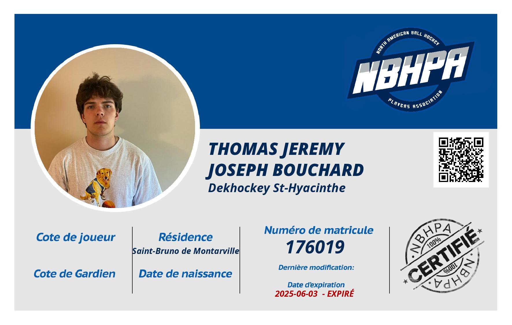 thomas Jeremy Joseph bouchard