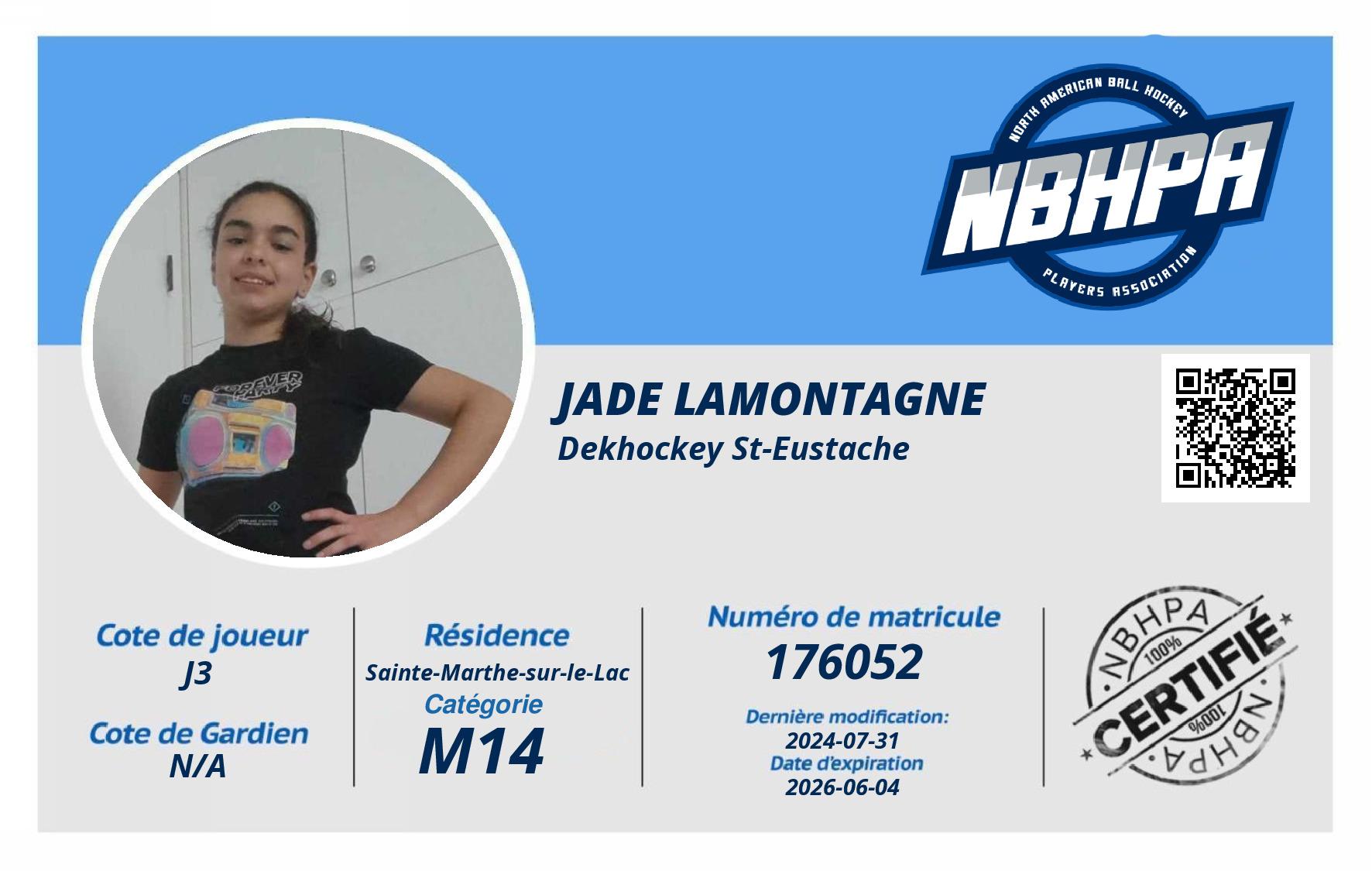 Jade Lamontagne