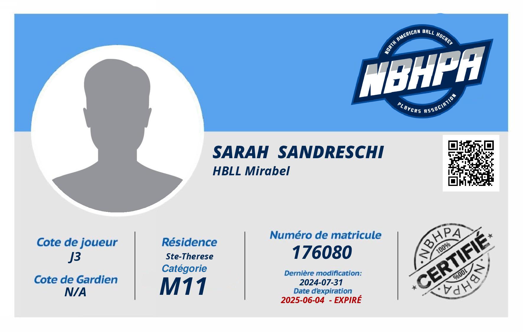 Sarah  Sandreschi 