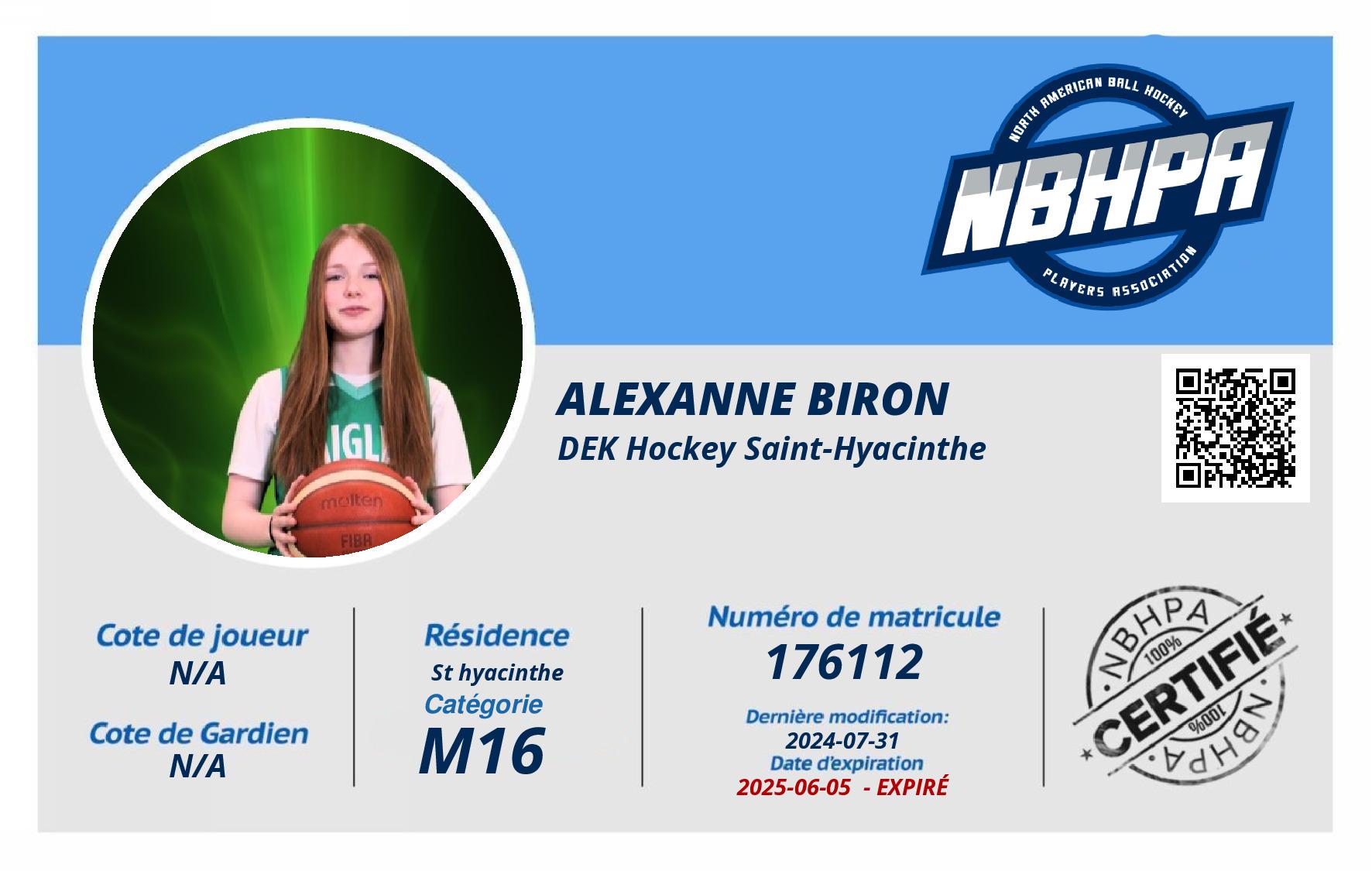 alexanne biron