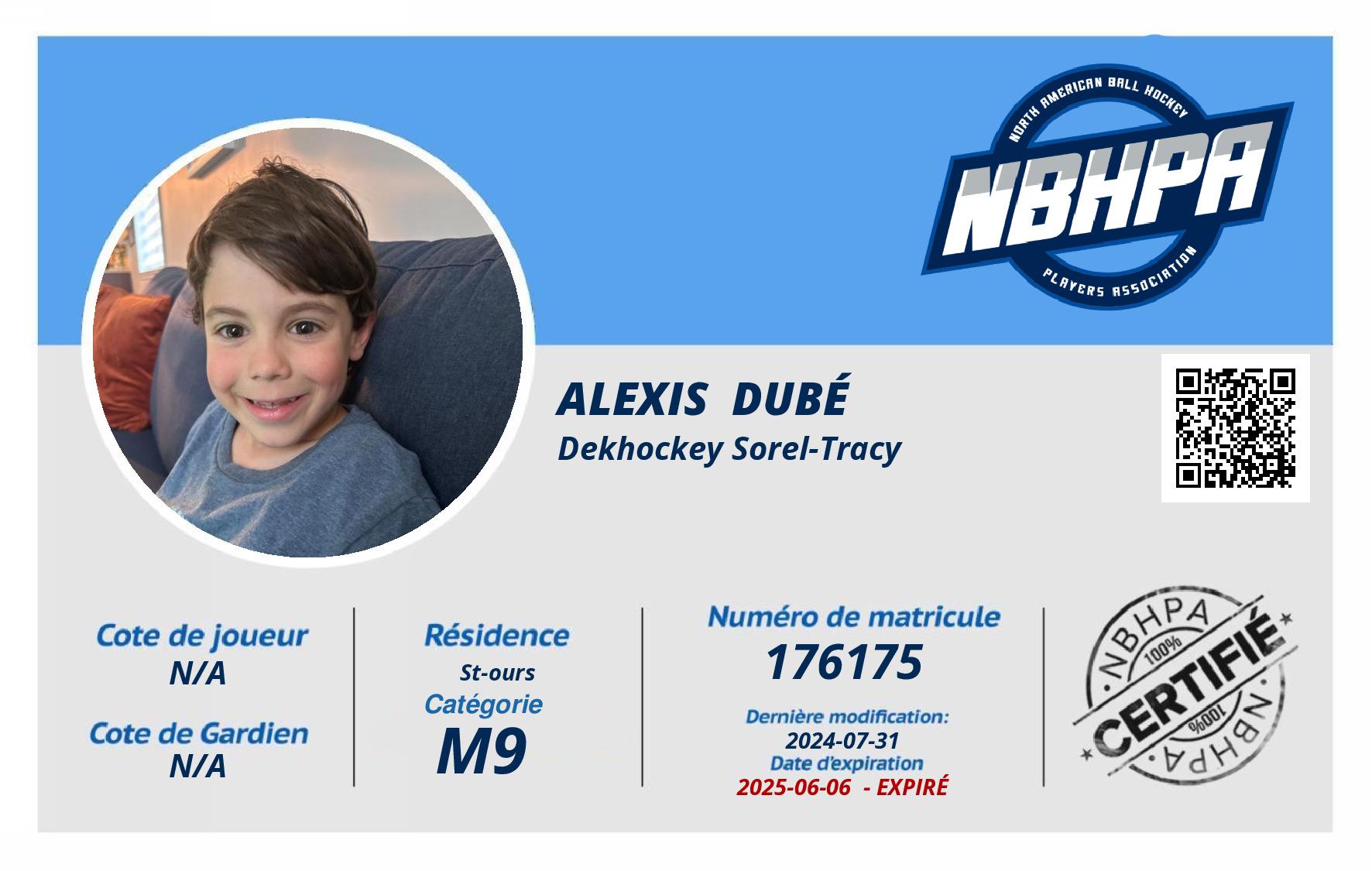 Alexis  Dubé