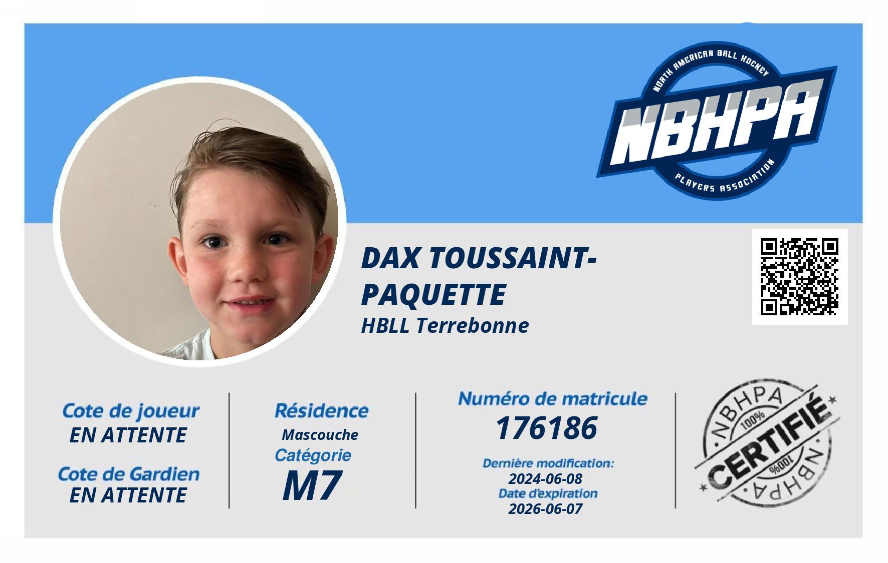 Dax Toussaint-Paquette