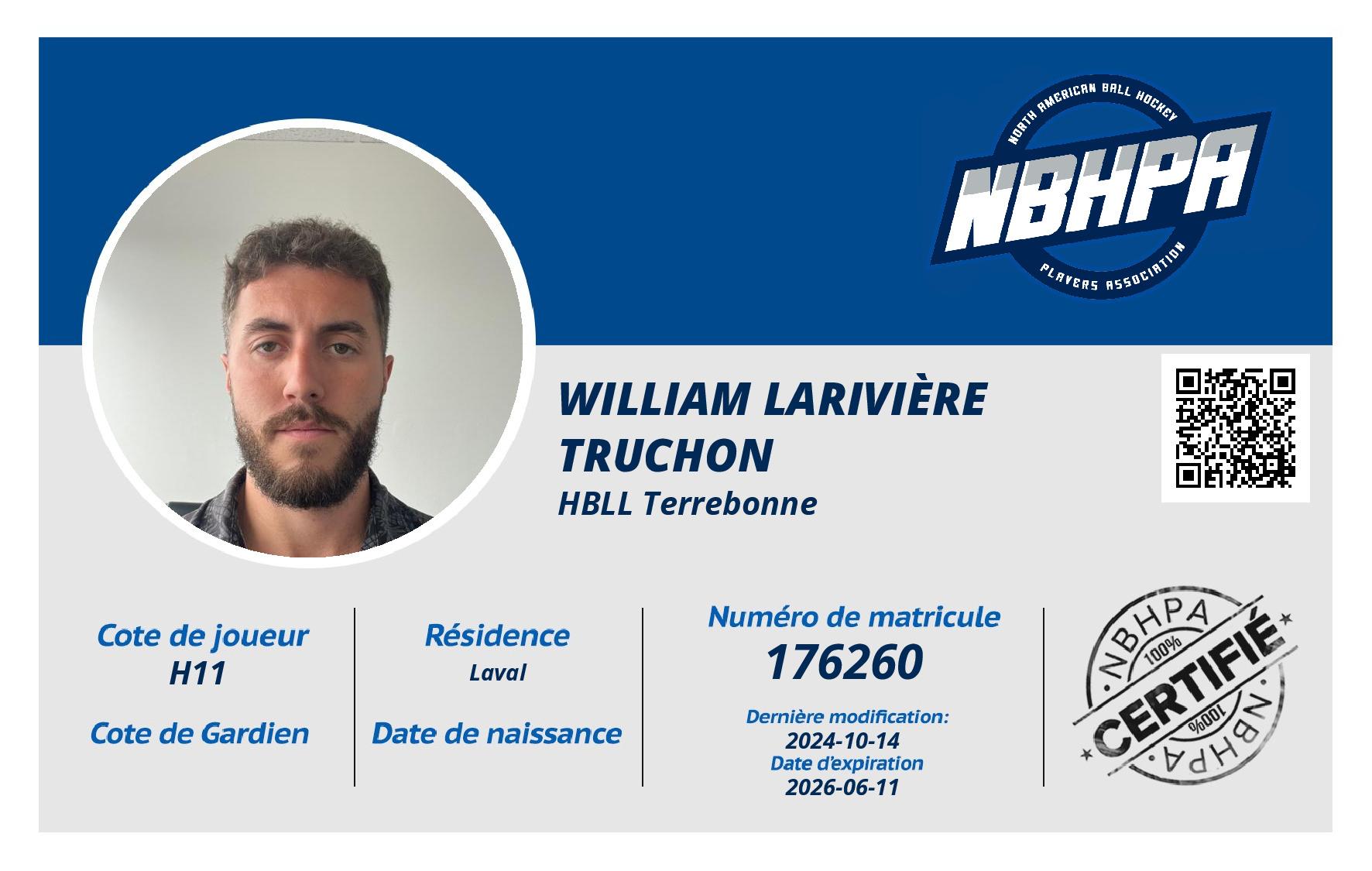 William Larivière truchon