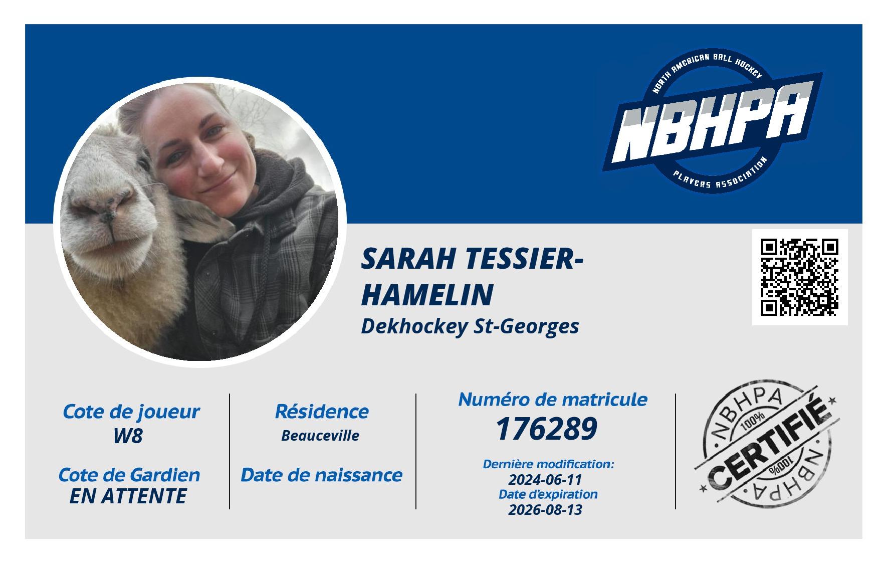 Sarah Tessier-Hamelin