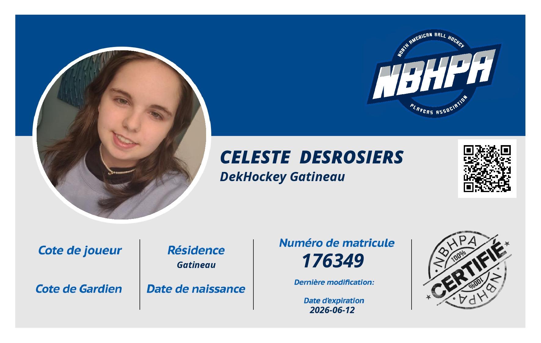 Celeste  Desrosiers 