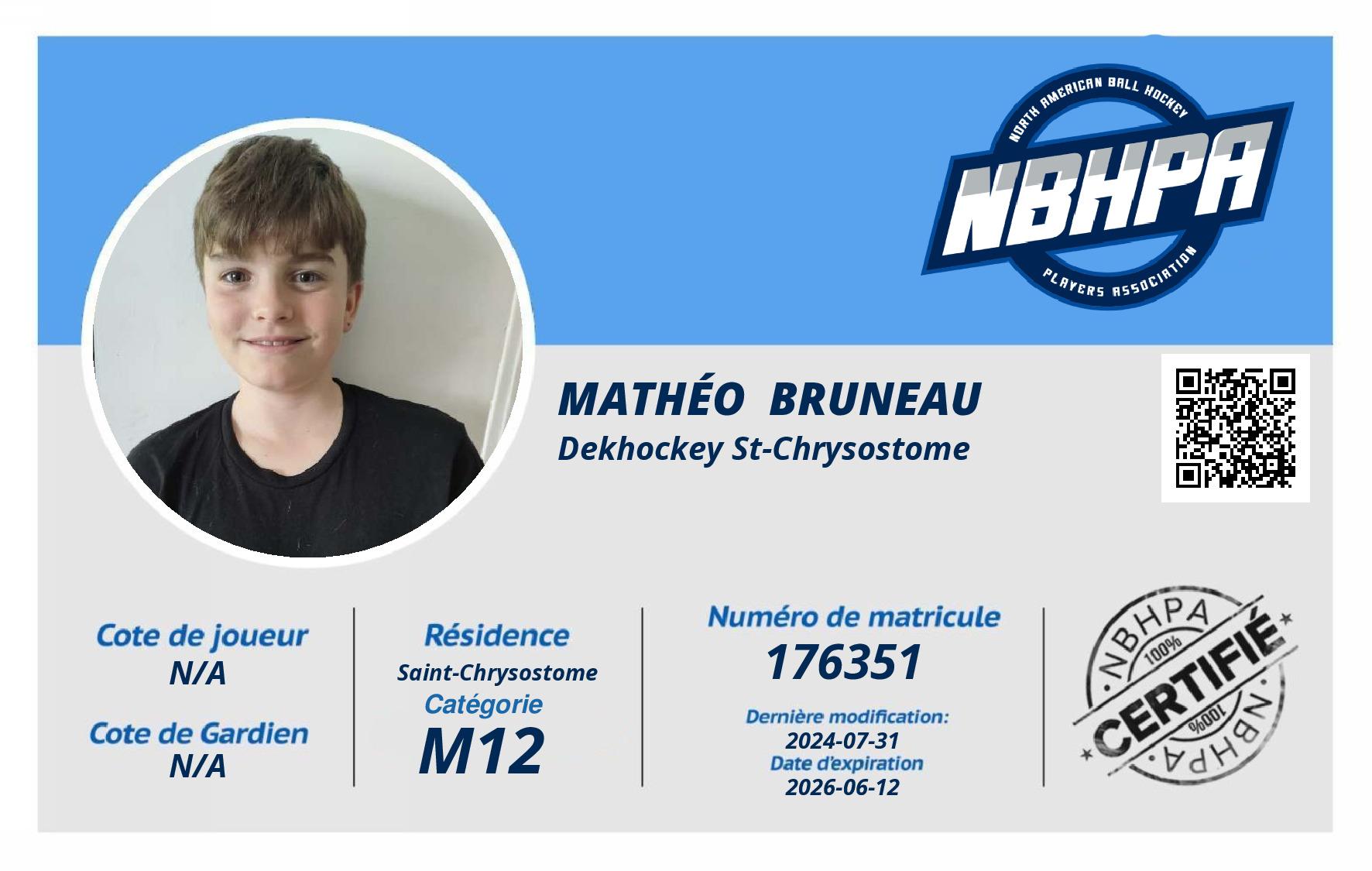 Mathéo  Bruneau