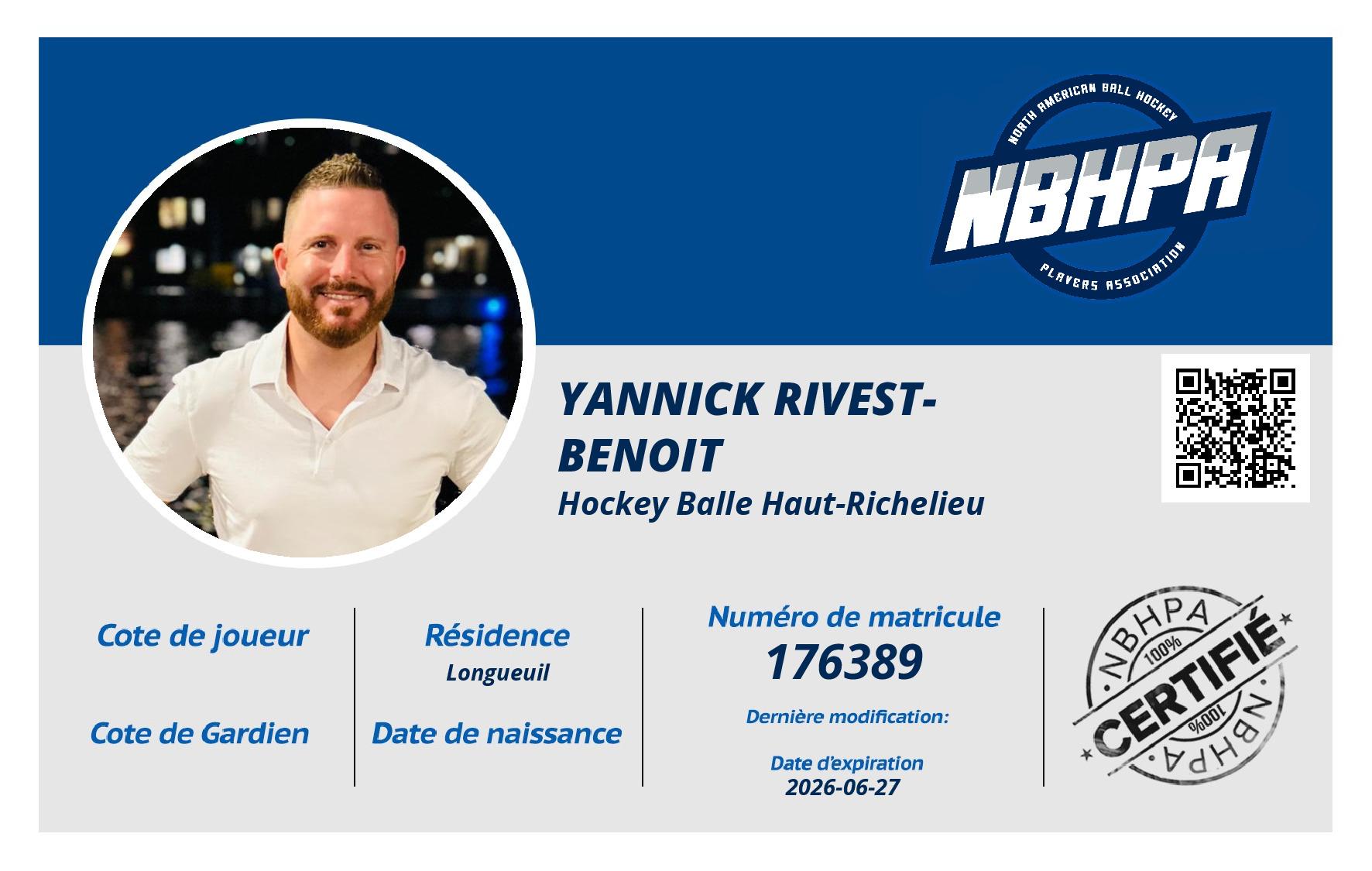 Yannick Rivest-benoit
