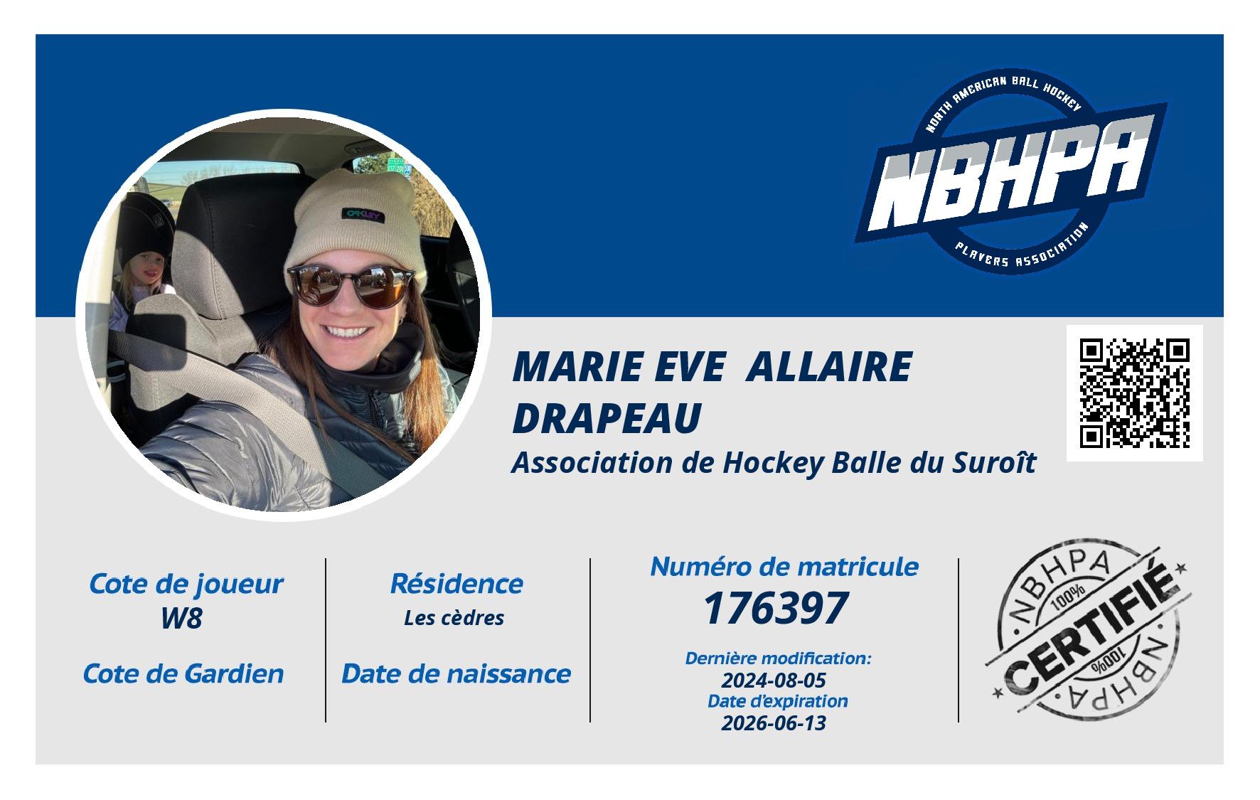 Marie eve  Allaire drapeau