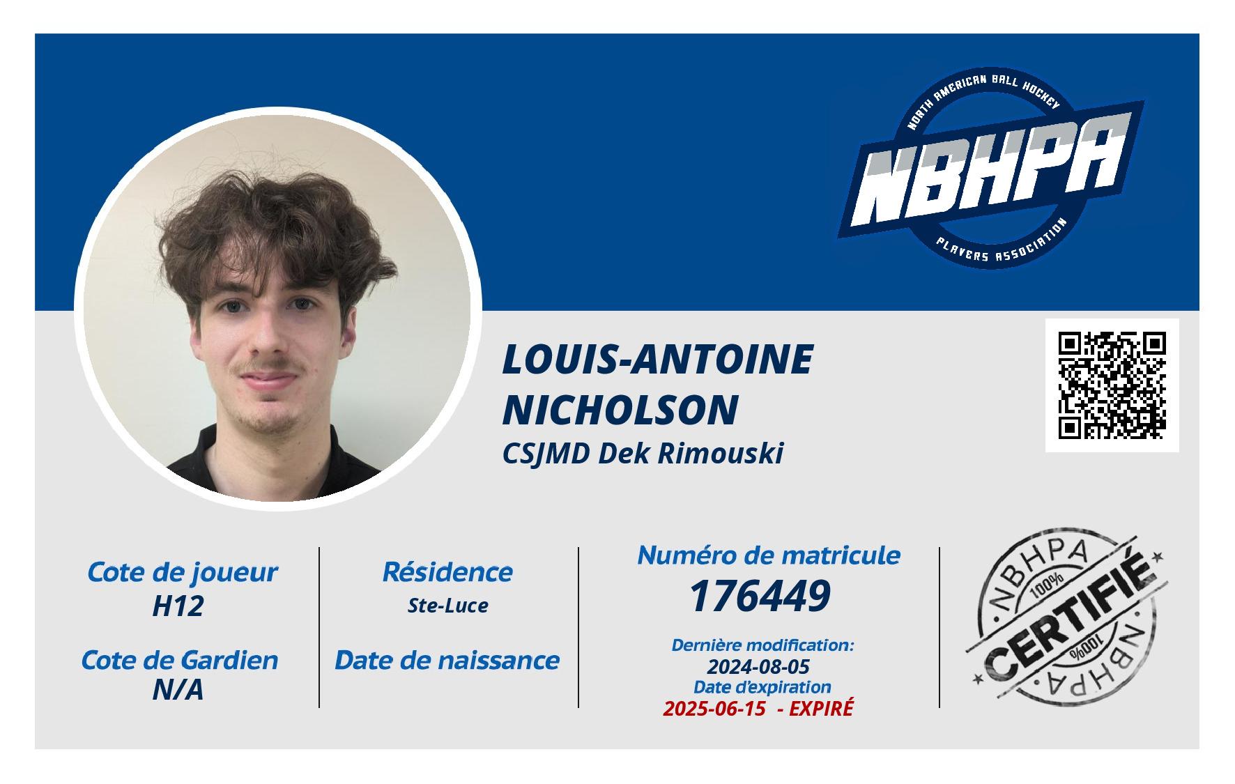 Louis-Antoine  Nicholson