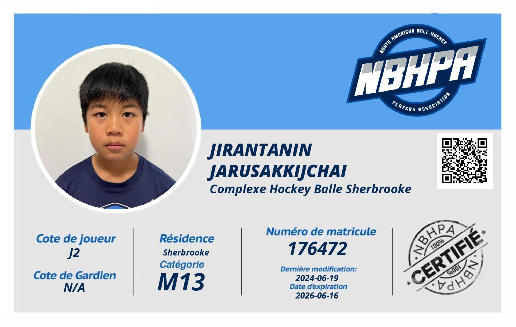 Jirantanin Jarusakkijchai 