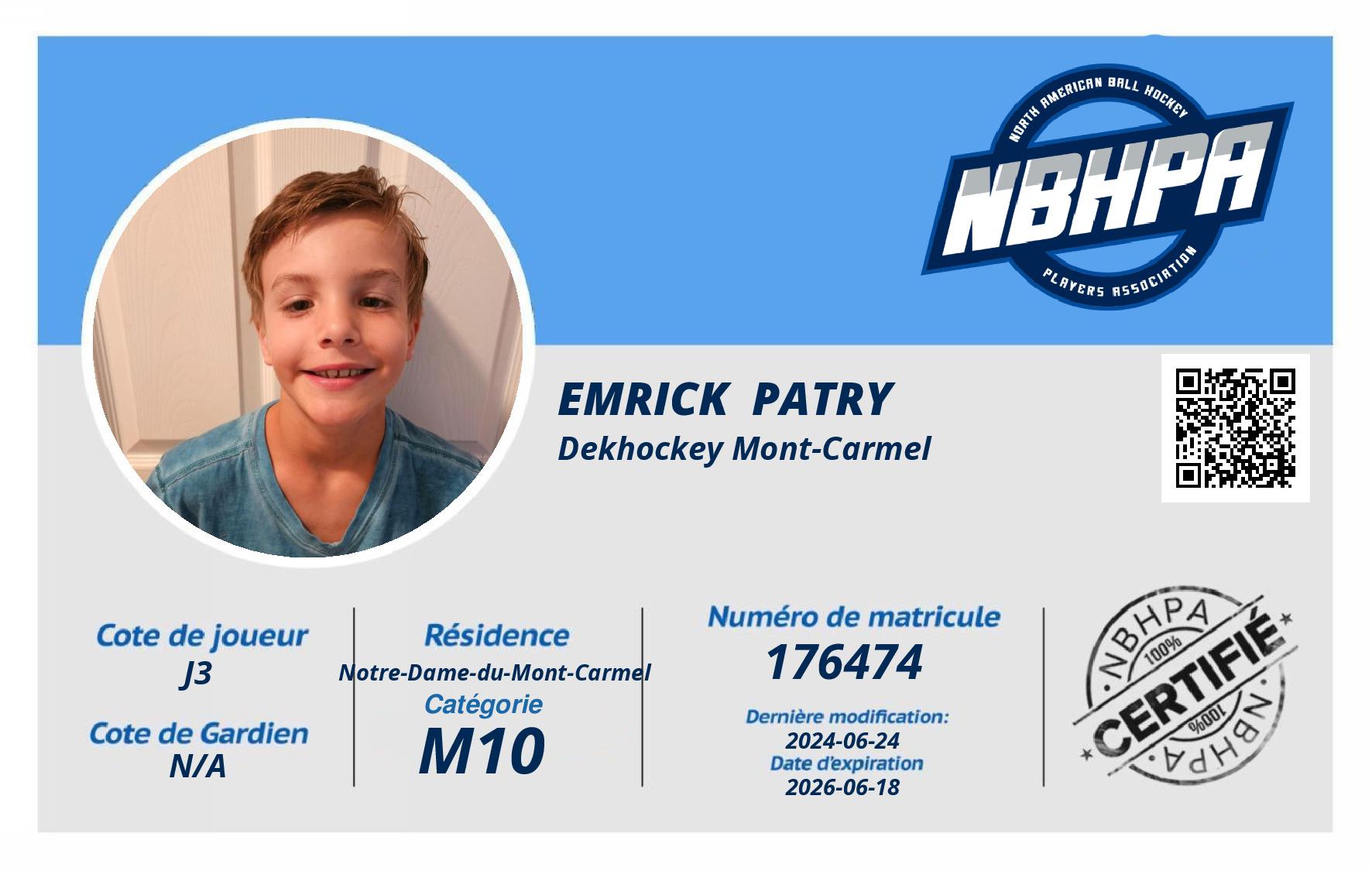 Emrick  Patry