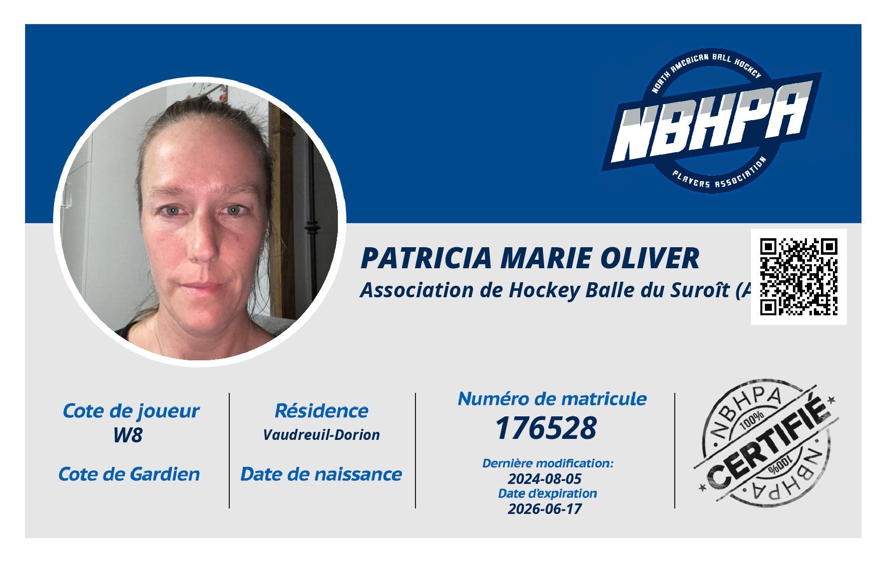 Patricia Marie Oliver