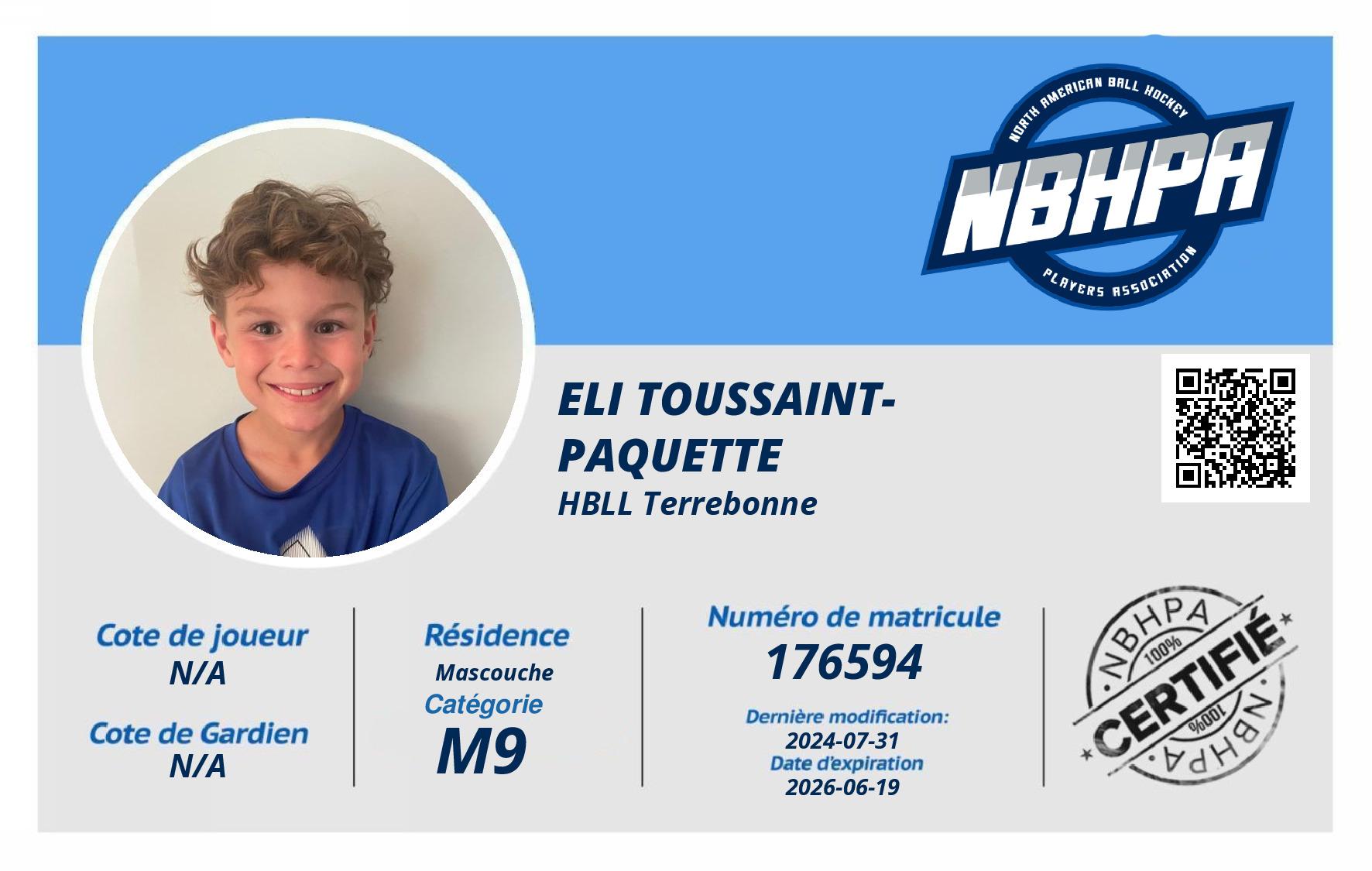 Eli Toussaint-Paquette