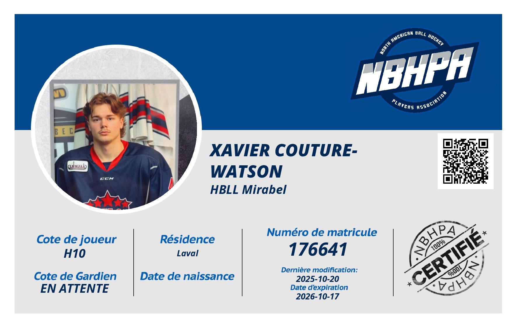 Xavier Couture-Watson