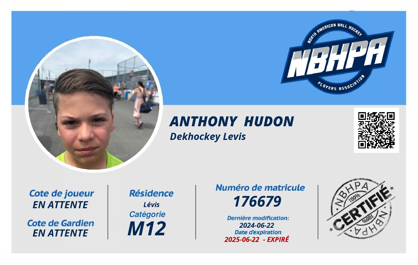 Anthony  Hudon