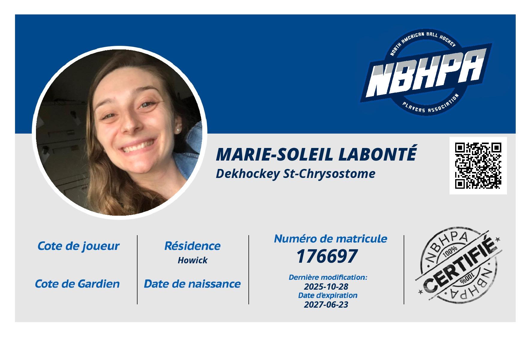 Marie-soleil Labonté