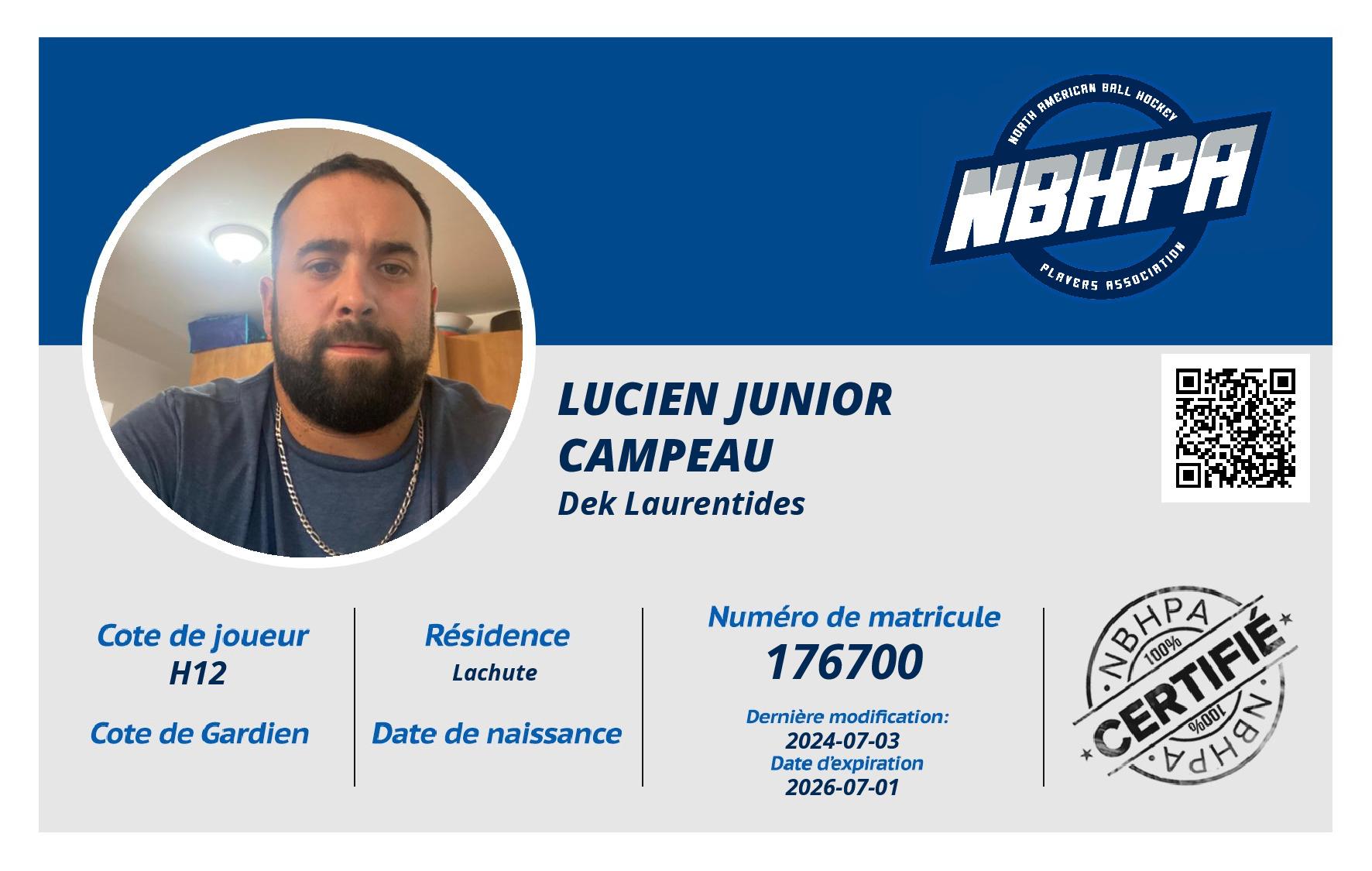 Lucien junior Campeau