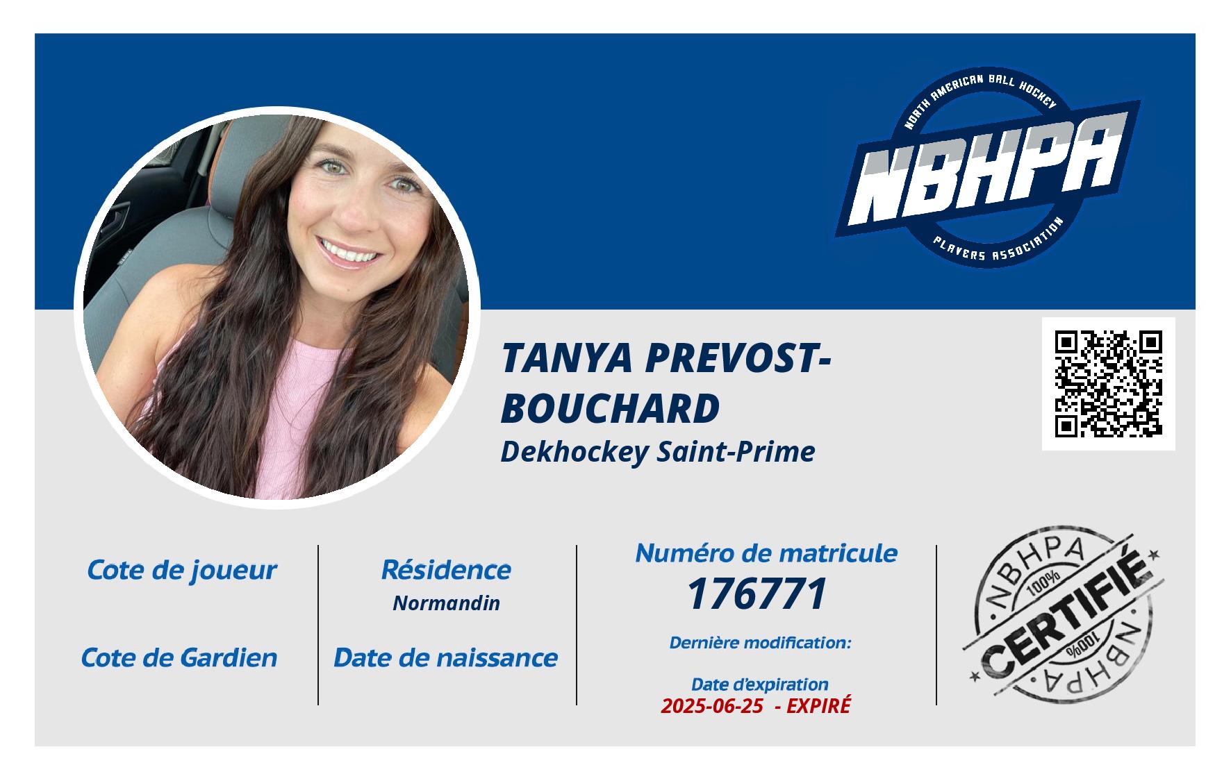 Tanya Prevost-Bouchard