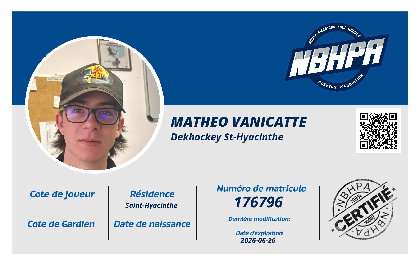 Matheo Vanicatte