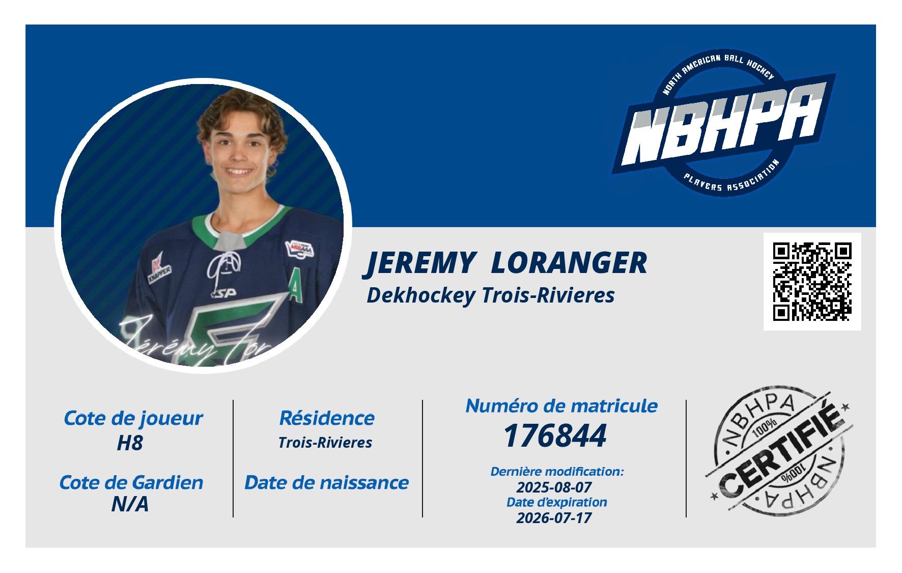 Jeremy  Loranger 