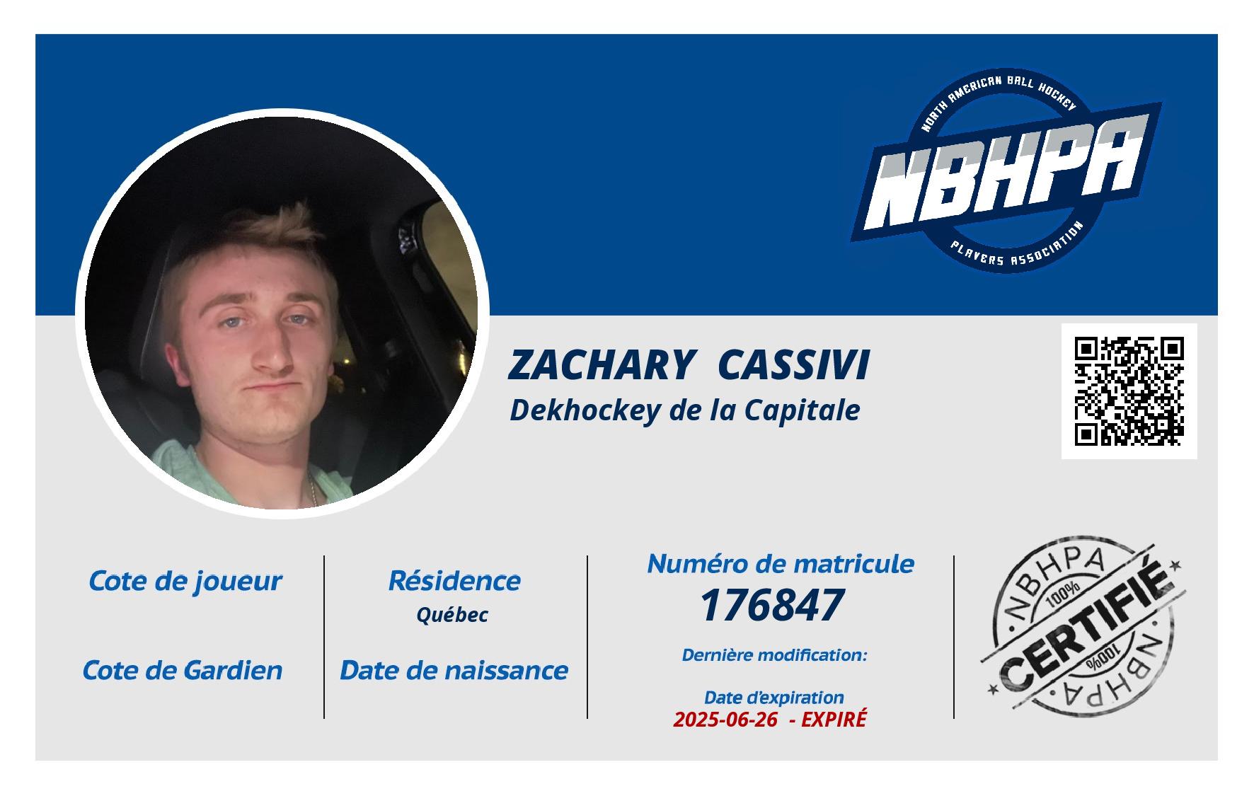 Zachary  Cassivi