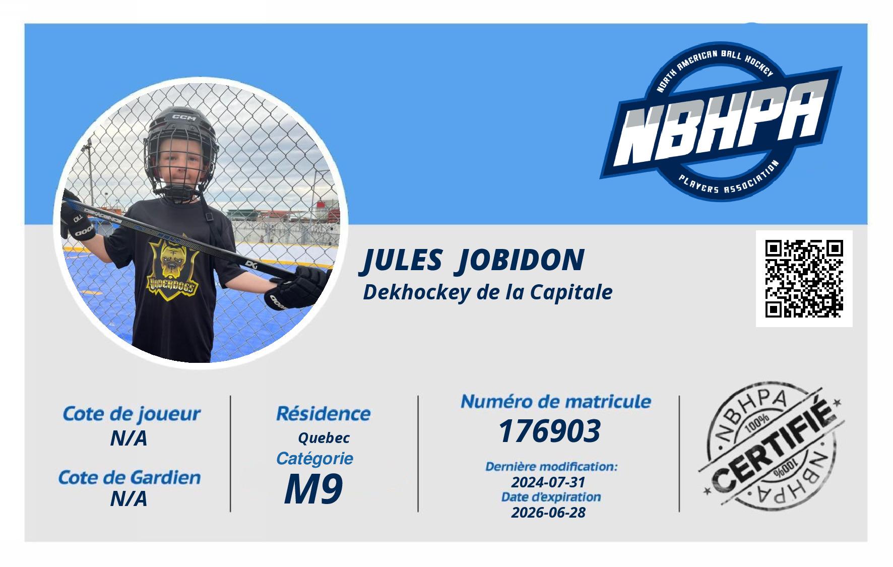 Jules  Jobidon