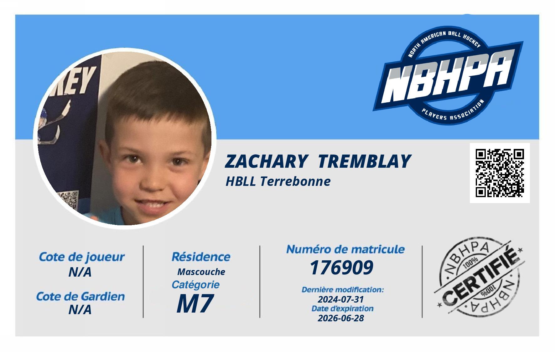 Zachary  Tremblay 