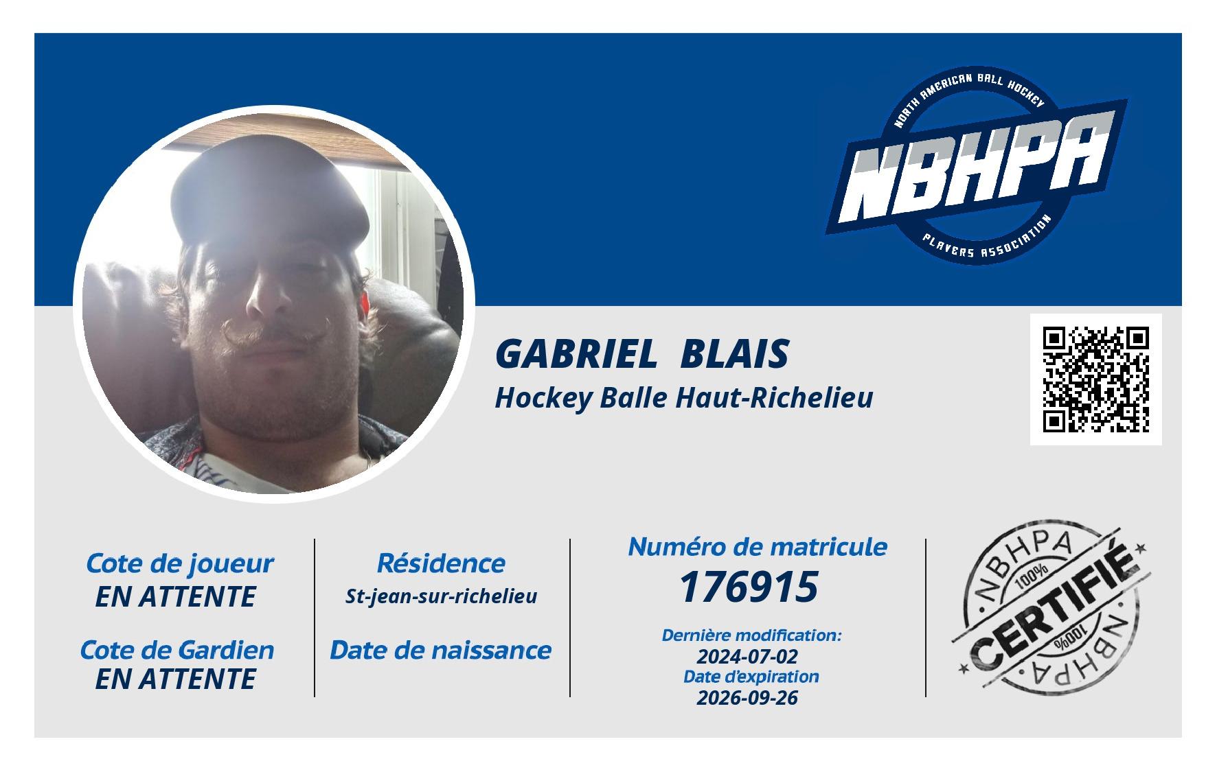 Gabriel  Blais 