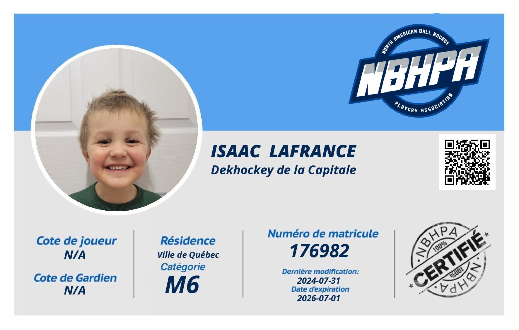 Isaac  Lafrance 