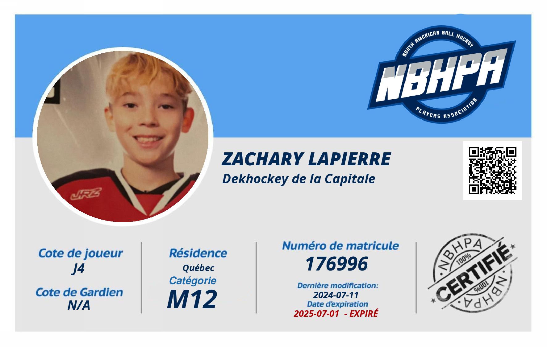 Zachary Lapierre