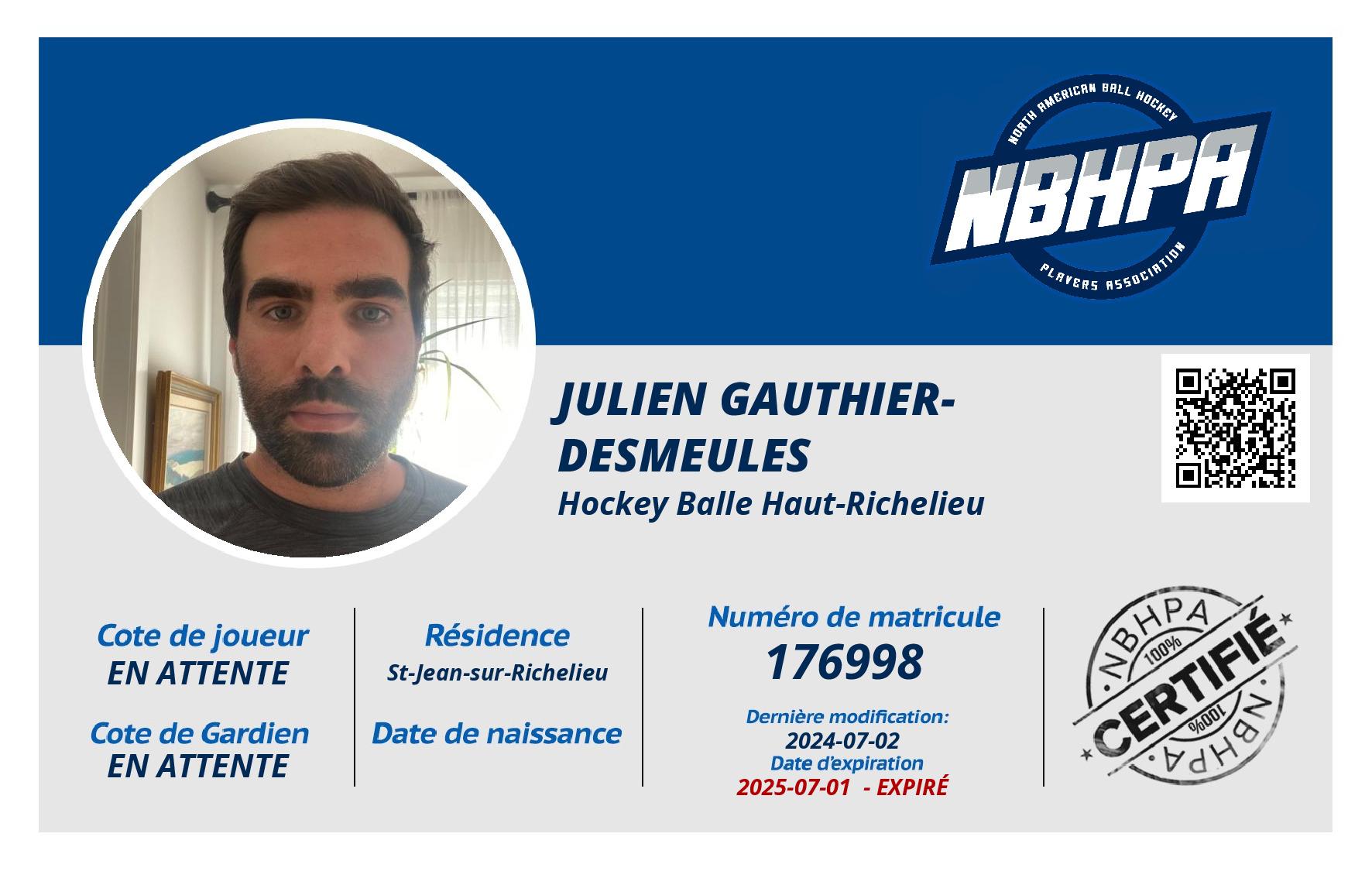 Julien Gauthier-Desmeules