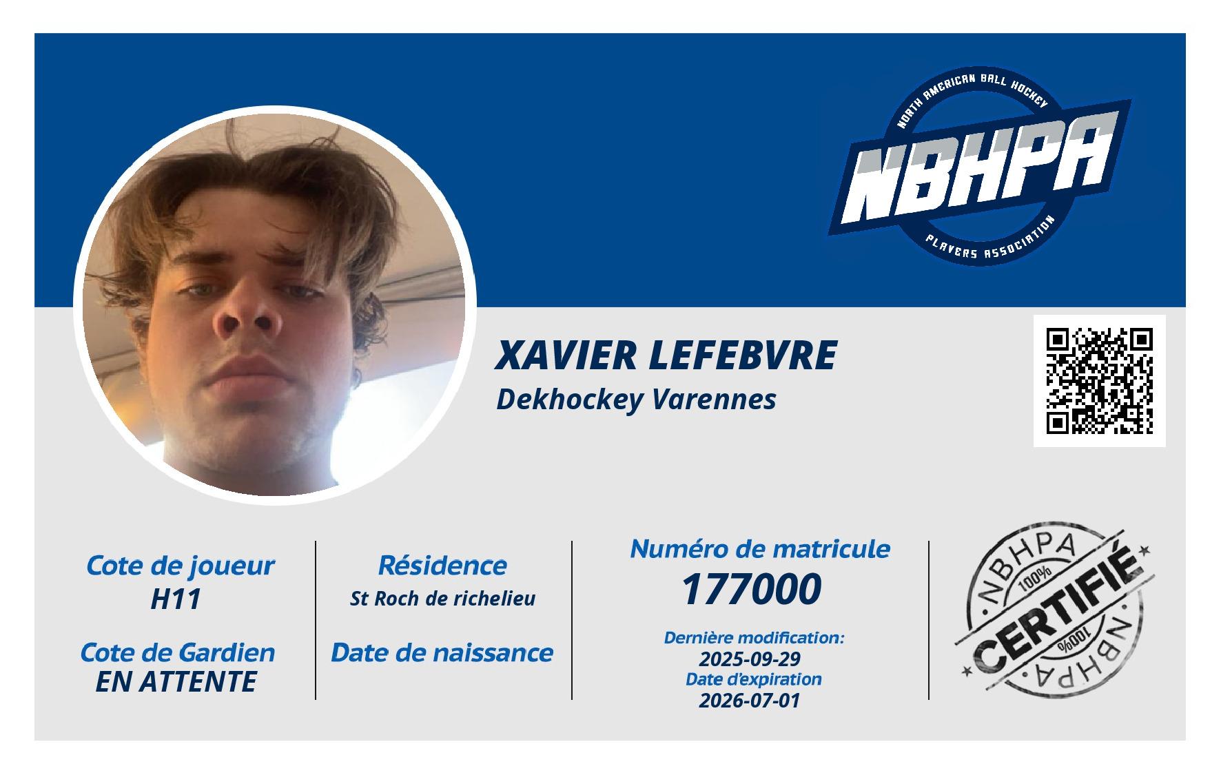 Xavier Lefebvre