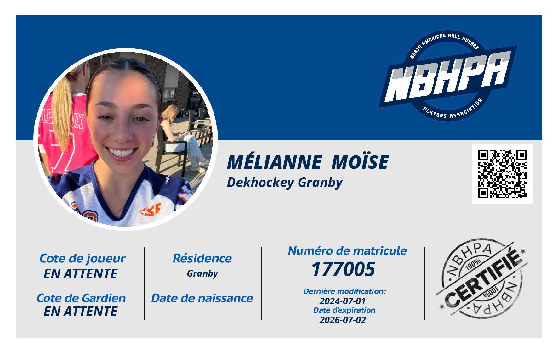 Mélianne  Moïse 