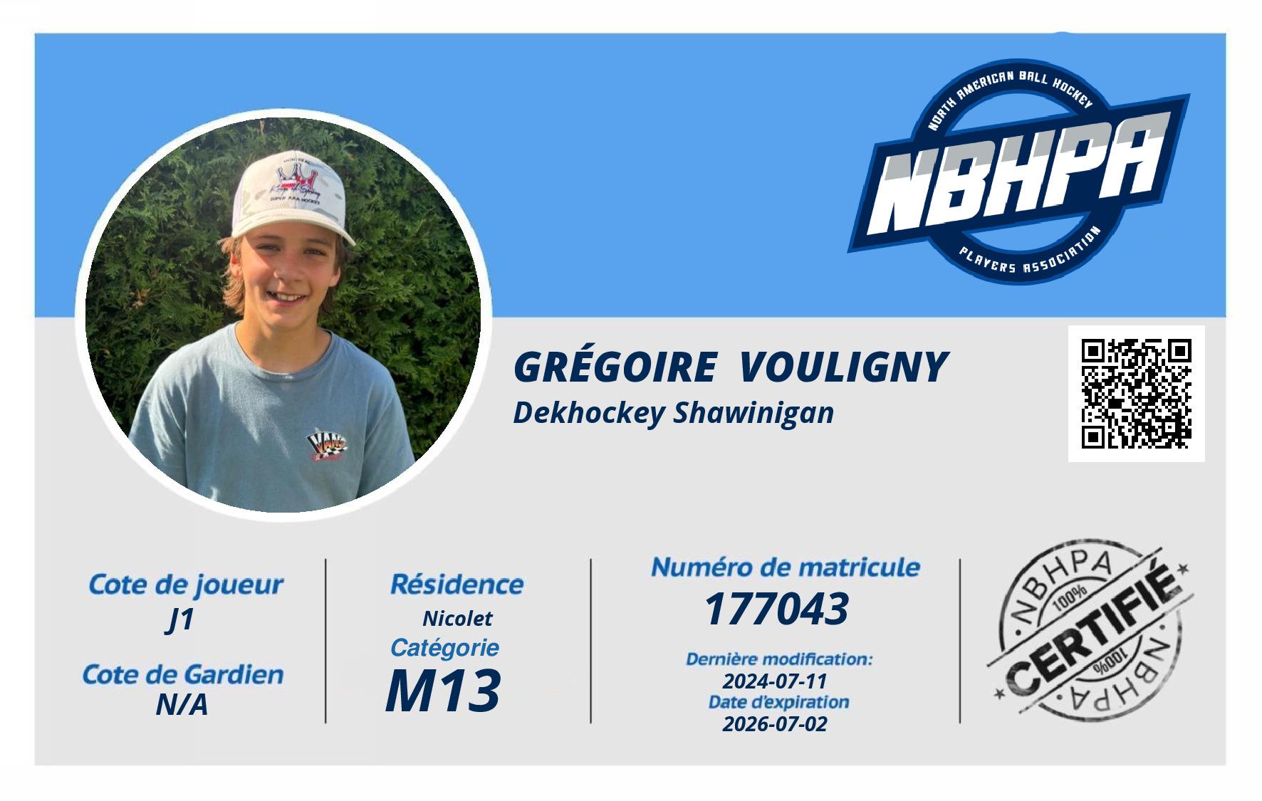 Grégoire  Vouligny