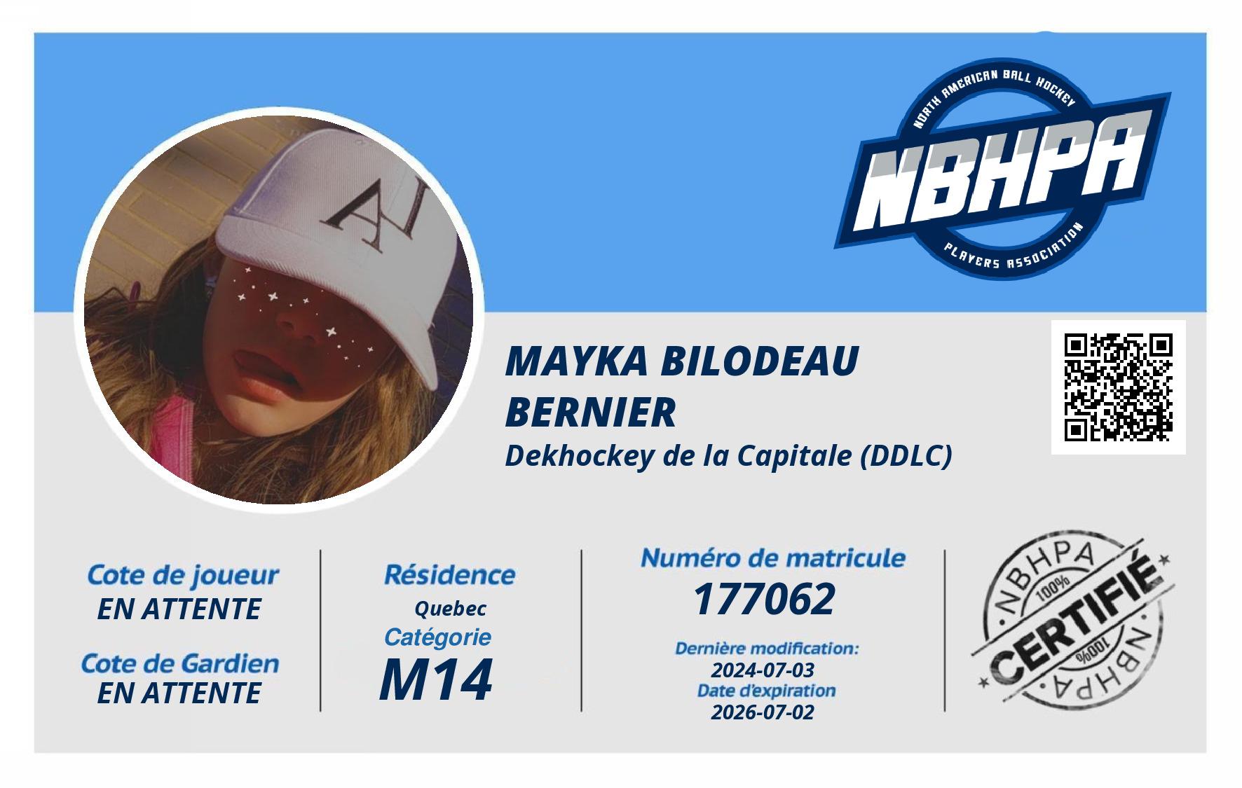 Mayka Bilodeau Bernier 