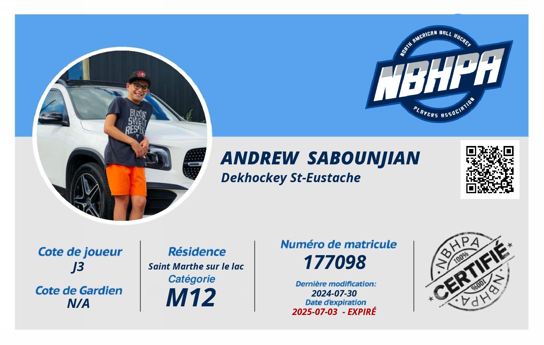 Andrew  Sabounjian