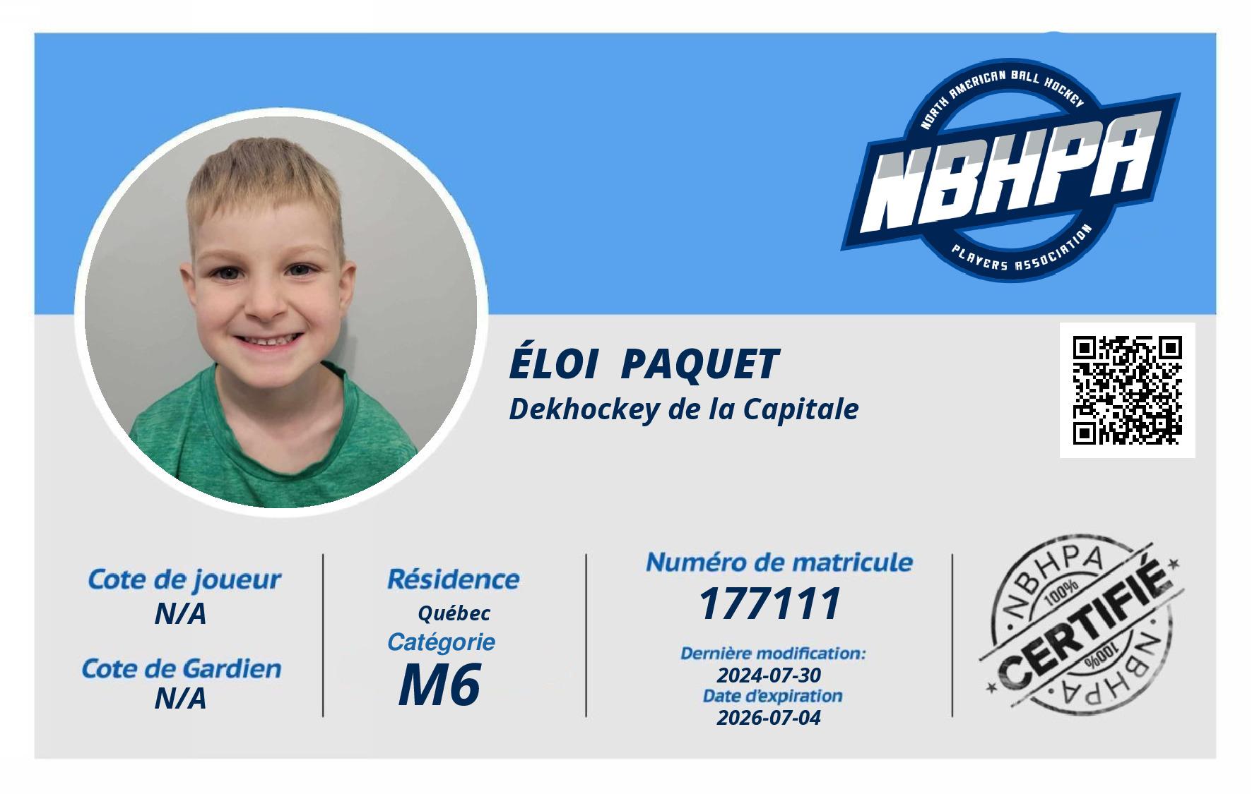 Éloi  Paquet 
