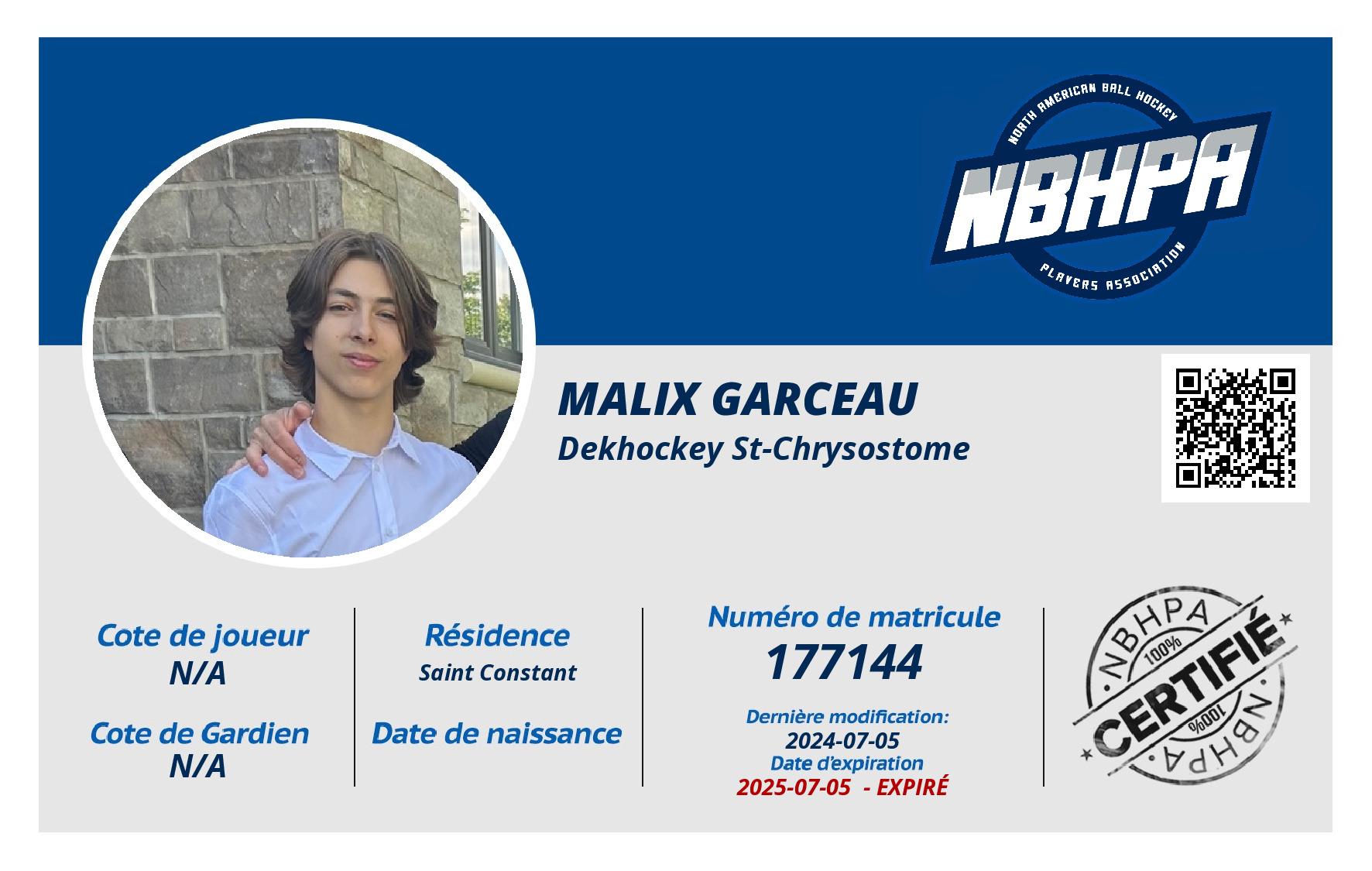 Malix Garceau 