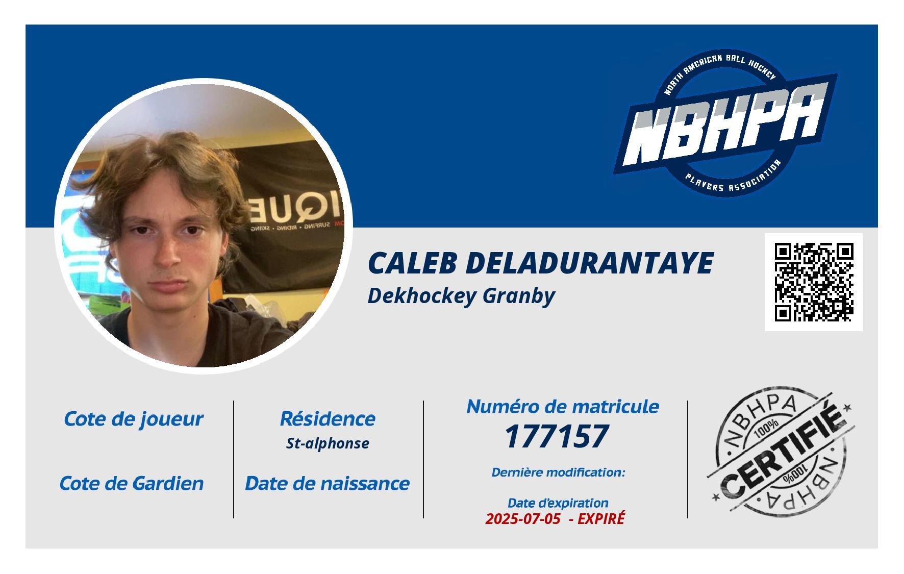 Caleb Deladurantaye