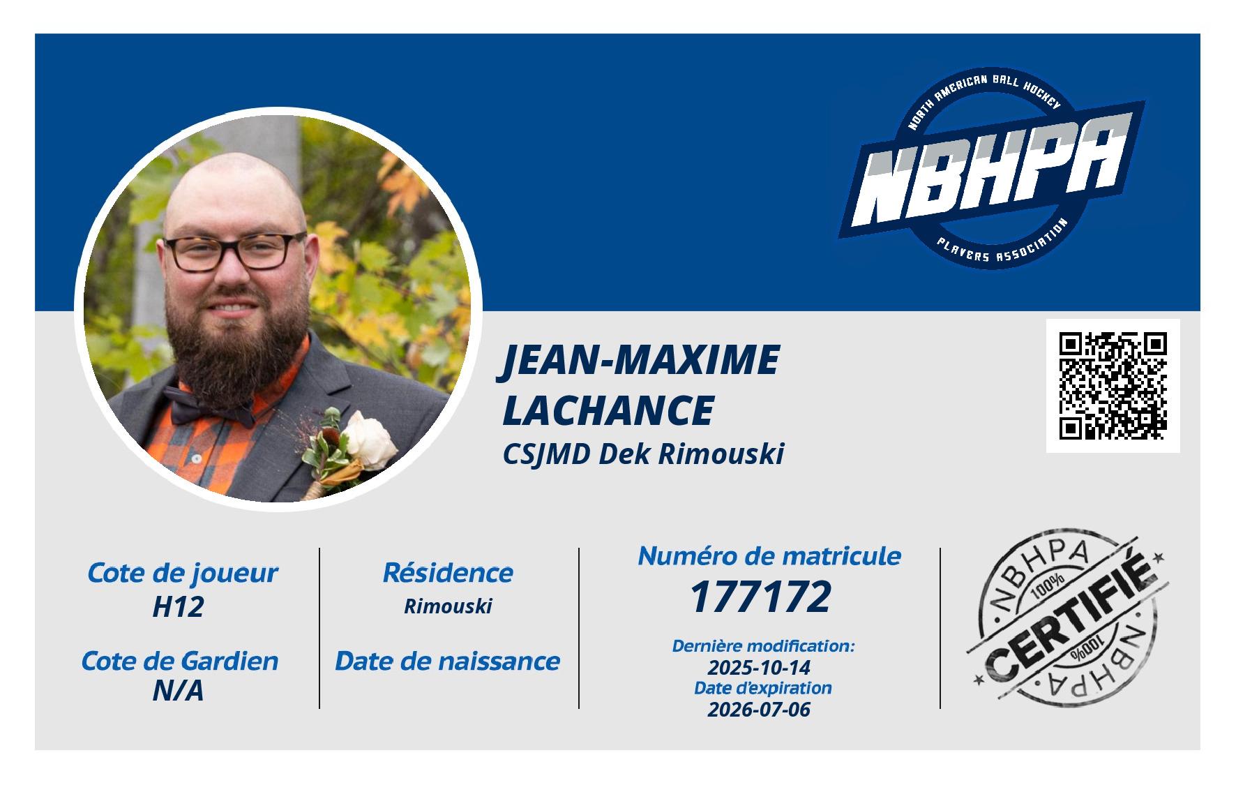 Jean-maxime lachance