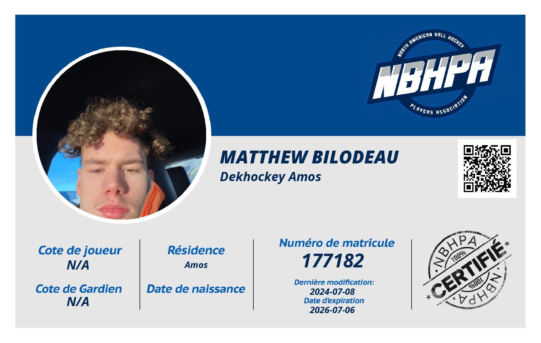Matthew Bilodeau