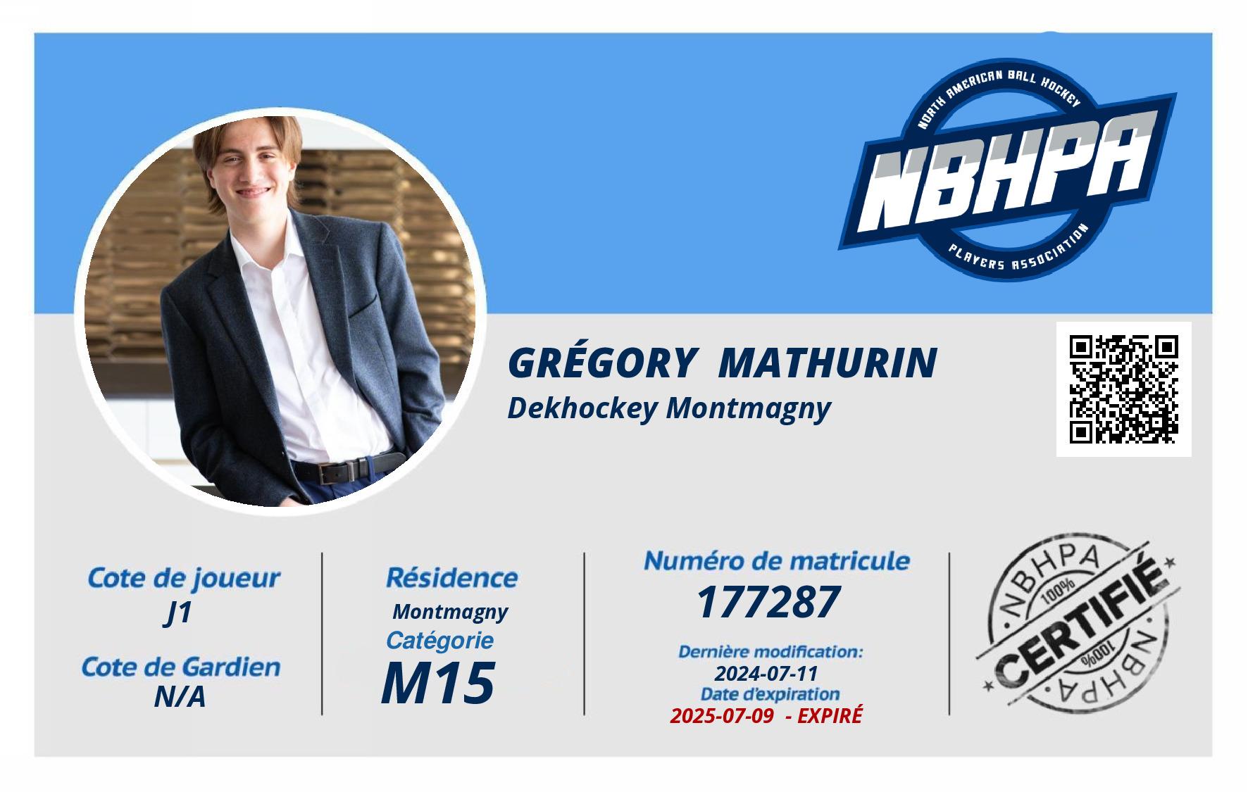 Grégory  Mathurin 