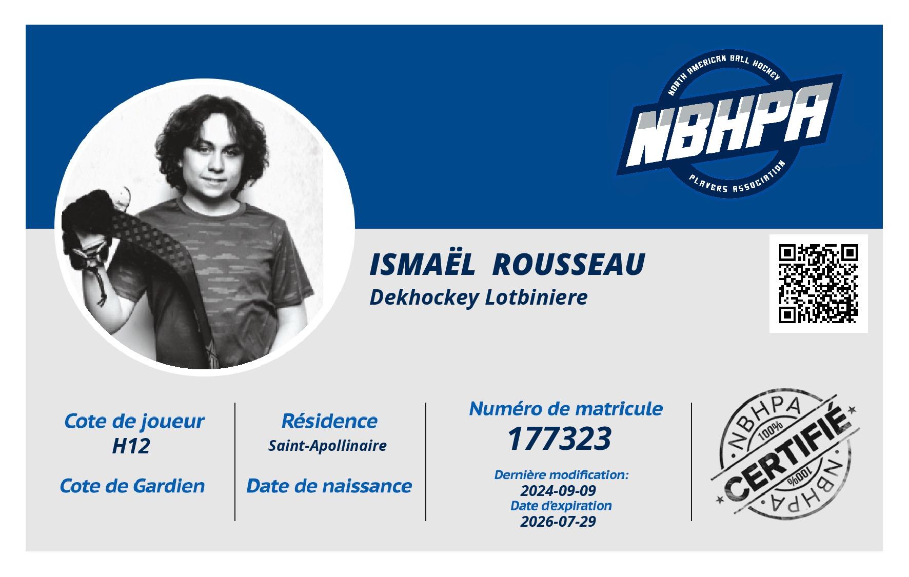 Ismaël  Rousseau 